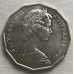 AUSTRALIA 1983 . FIFTY 50 CENTS COINS . COAT OF ARMS